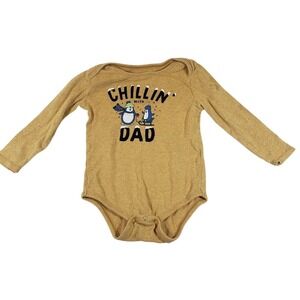 Dlp Chillin With Dad Penguin Bodysuit‎ Onesie 18-24 Months
